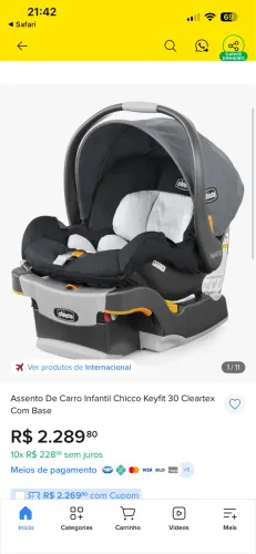 Bebê conforto Chicco top! Oportunidade!