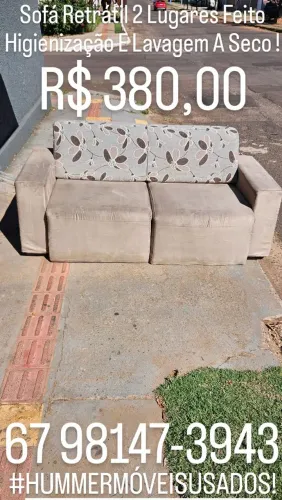 Vende - Se Sofá Retrátil 2 Lugares Feito Higienização E Lavagem A Seco !