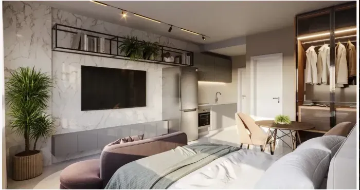 Studio e Apartamento de 1 Quarto no Paissandu | A partir de 25 m²