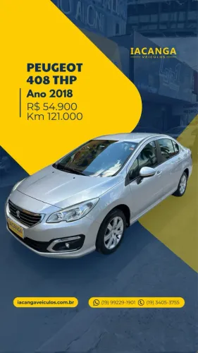 Peugeot 408 Sed. Business 1.6 TB Flex 16V 4P AUT 2018