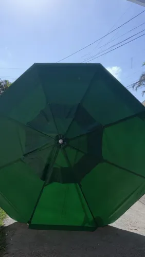 Ombrelone madeira de lei 3 metros ma caixa novo!