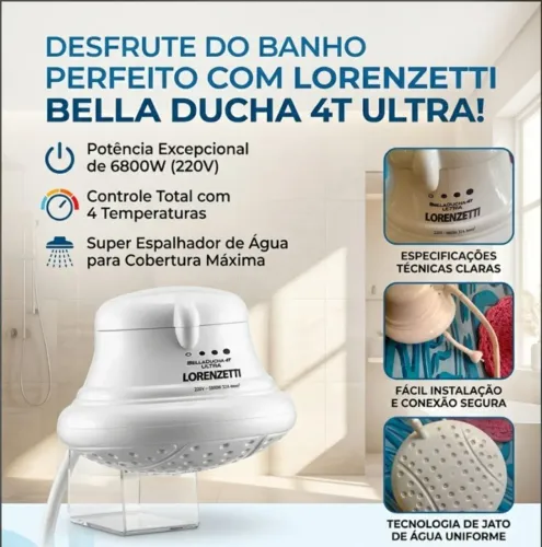 Chuveiro elétrico usado 2 vezes pra uma emergência