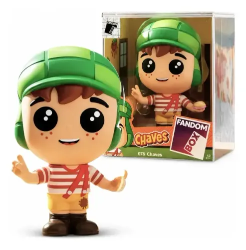 Boneco do Chaves Fandom Box da Turma do Chaves em Vinil Boneco do Chaves Fandom Box da Tu
