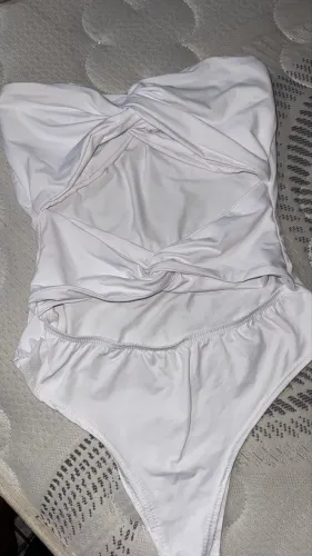 Body maiô branco poliamida