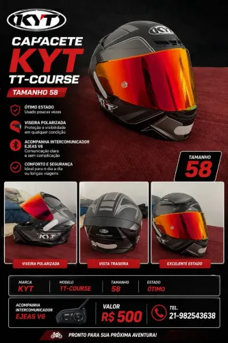 Capacete Kyt TTcourse