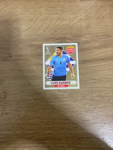 Figurinha Extra Gold Luis Suárez 2022