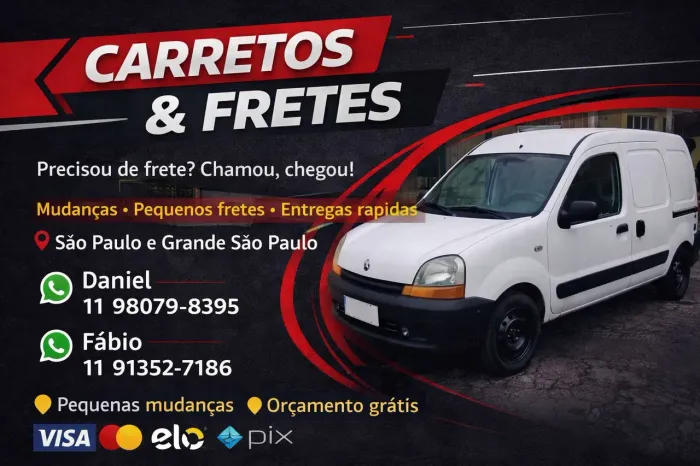 Fretes e mudanças pequenas