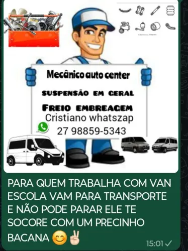 MECÂNICO AUTO CENTER PREÇO JUSTO FAZ SOCORRO SÁBADOS DOMINGOS FERIADOS ETC,E VAI ATÉ VOCÊ 