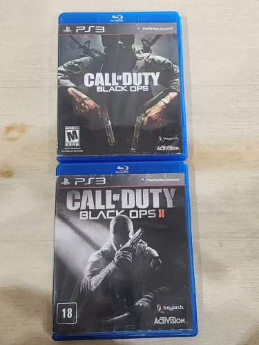 Pacote Call of Duty Black Ops 1 e 2 de ps3
