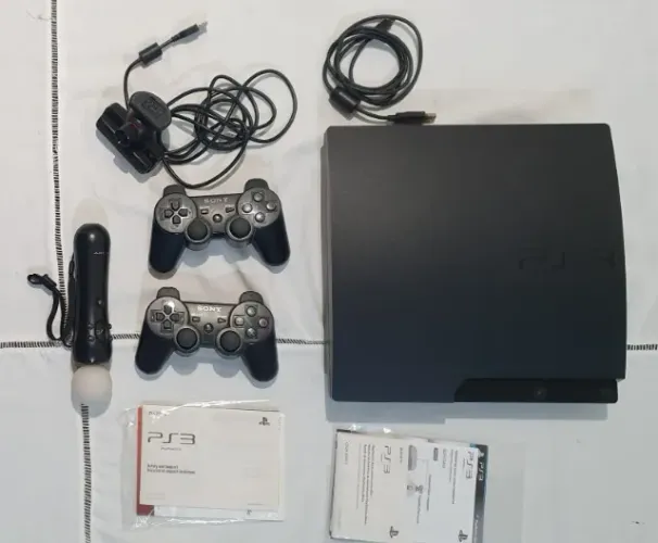 Console Playstation 3, webcam, controles e move