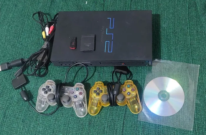 Ps2 fat completo lendo cd e jogo no pen drive