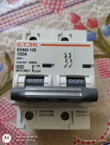 Disjuntor EKM2 - 125 - 100  amperes 