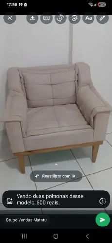 Poltronas sumiu novas