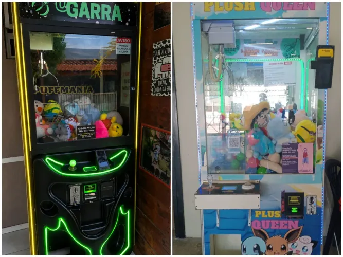Máquinas de ursinho/grua/pelúcia 