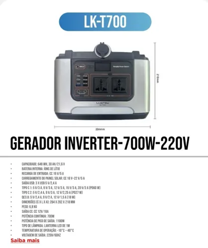 Gerador portátil