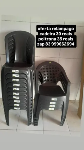 cadeira preta 30 reais avista