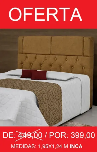 CABECEIRA KING ESTOFADA = COMPRE HOJE E RECEBA EM ATE 72H