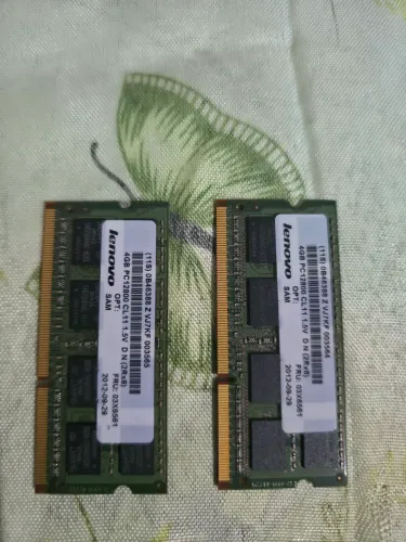 Kit Memória RAM Notebook 8GB DDR3 1600MHz Lenovo (2x 4GB)