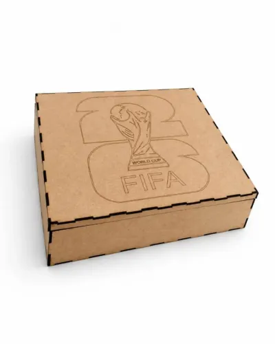 Caixa Organizadora Figurinha da Copa (MDF)