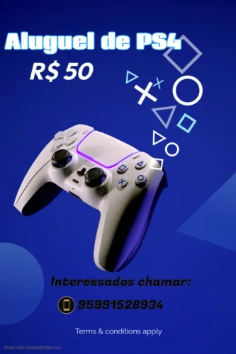Aluguel de PS4