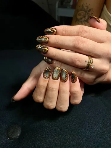 Unha de gel (Acrigel) - Nail designer (StudioLuna) Atendimento à domicílio (Jacarepaguá)