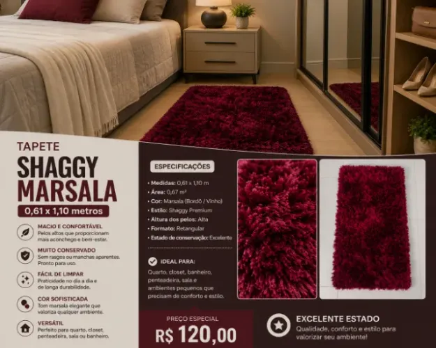 Tapee Shaggy Marsala