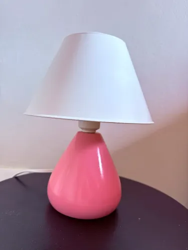 Promo Abajur rosa ceramica