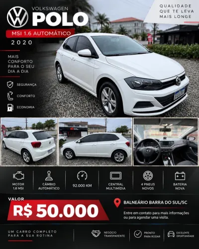Volkswagen Polo 1.6 MSI Total Flex 16V 5P AUT 2020