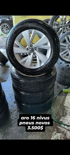 aro 16 pneus semi novos rodas nivus
