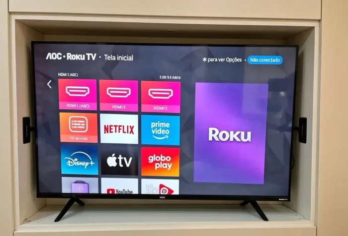 Tv smart 32 um mes de uso