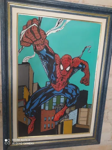 Homem Aranha óleo tela