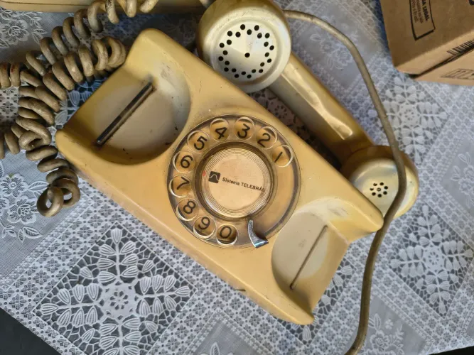 Telefone de disco Vintage
