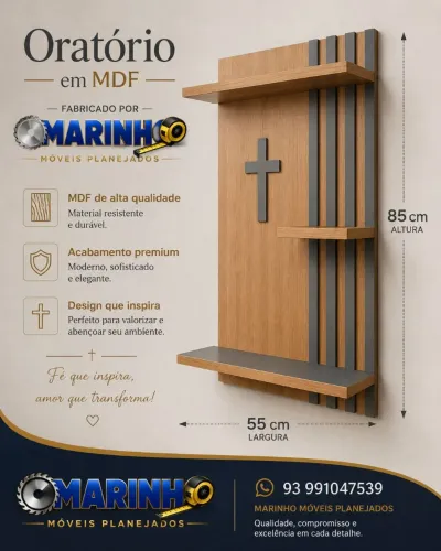 Oratório em MDF