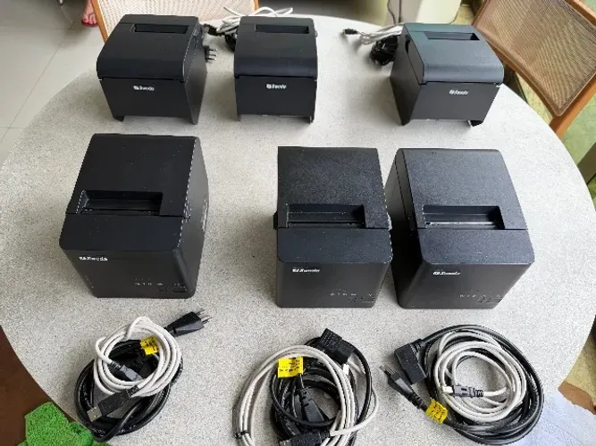 6 Impressoras Térmicas Sweda SI-300X para Cupom/PDV + cabos
