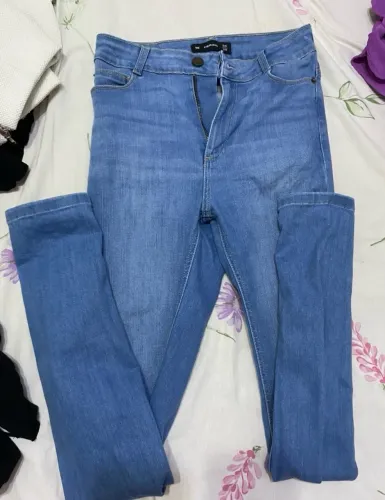calça jeans azul hering