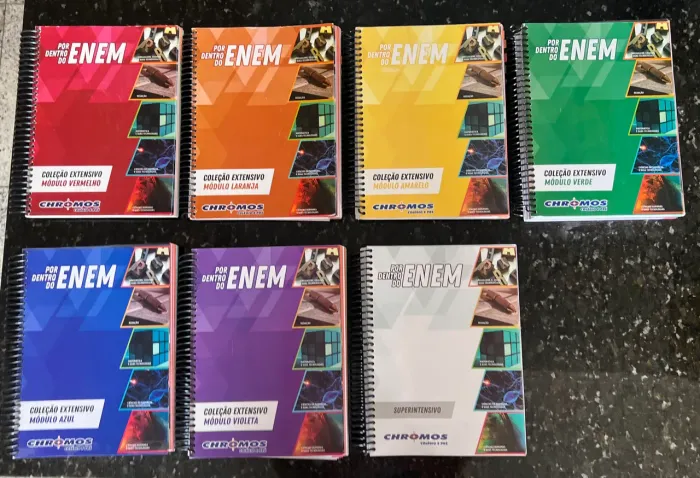 Apostilas ENEM Chromos pre vestibular - bem novinhas