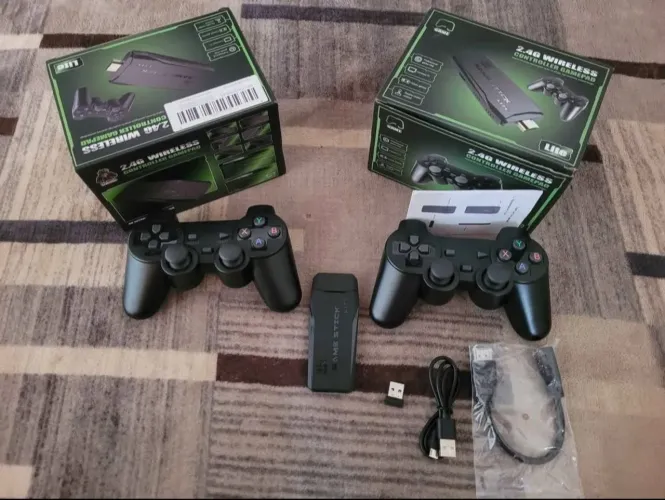 Game Stick Lite 4K com 2 Controles Sem Fio - Na Caixa