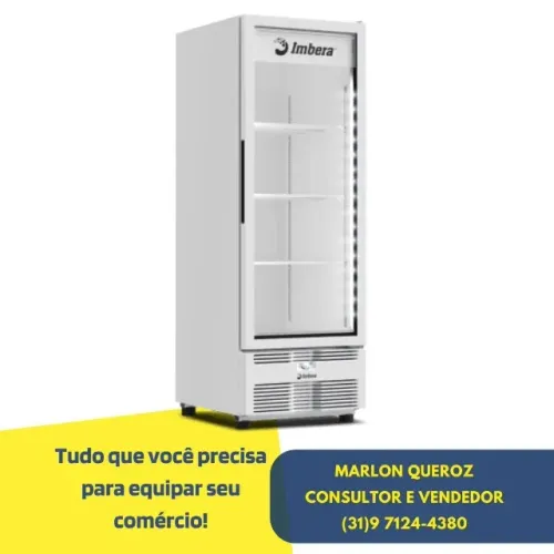 Freezer Vertical Imbera Porta de Vidro 565L