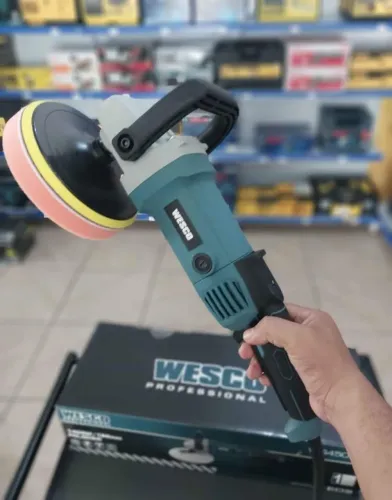 Politriz Profissional de 7" + bolsa 1400w Wesco (Nova)