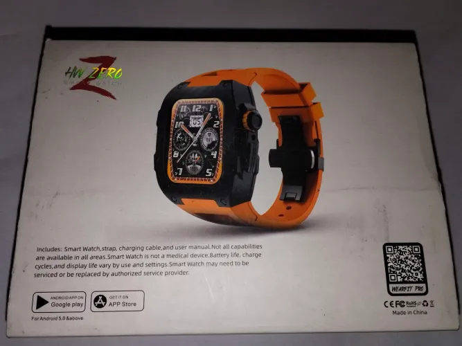 Smartwatch HW Zero Militar - Novo, Apenas Testado - Laranja