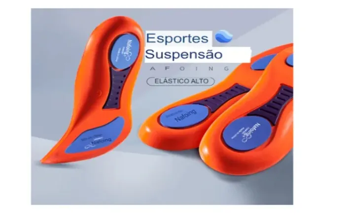 PALMILHA ORTOPÉDICA SPORT COM APOIO DE ARCO | CONFORTO E ALÍVIO PARA OS PÉS