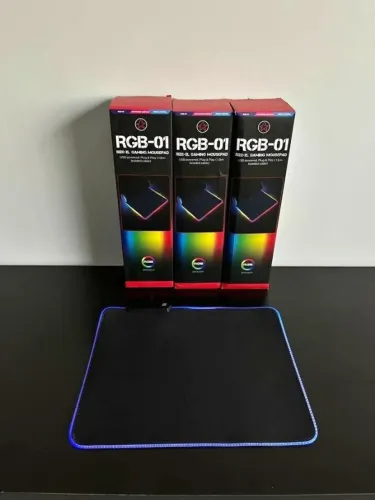 Mouse Pad Gamer 25cm x 30cm Led Rgb a Pronta Entrega