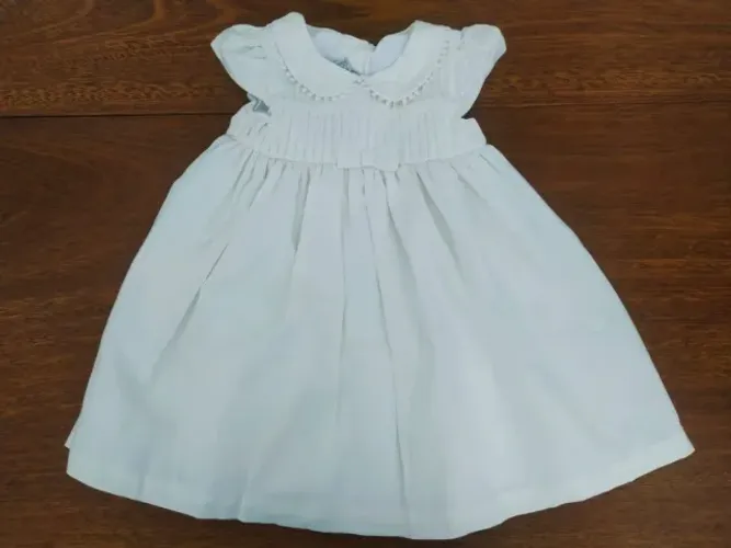 Vestido Branco Para Batizado Da Possum - Tamanho 9 Meses