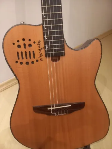 Violão Marquês VN - 162 elétrico maciço