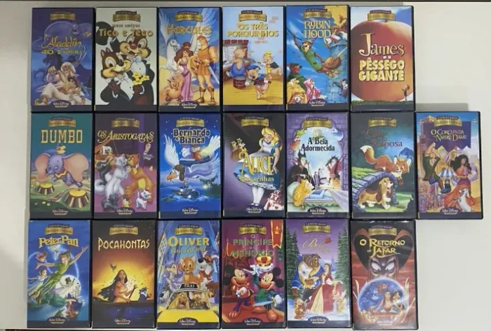 Lote VHS Coleção Melhores Histórias Disney Completa
