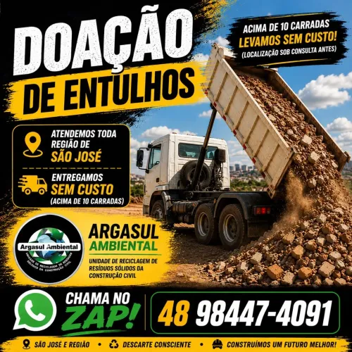 Precisando de material de aterro? A argasul ambiental realiza doação