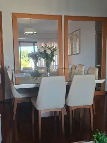 Mesa jantar medida 1 50 x 1.50 com 8 cadeiras