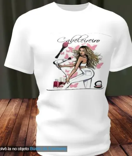 camisas personalizadas com a arte/logo enviada pelo cliente.