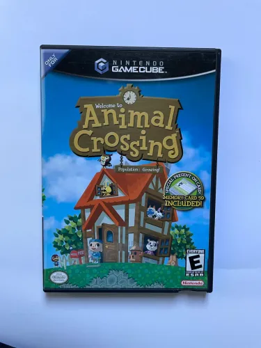 Jogo Animal Crossing para Gamecube com Memory Card Original