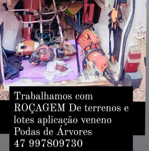 Serviço doméstico para seu terreno ou pátio 